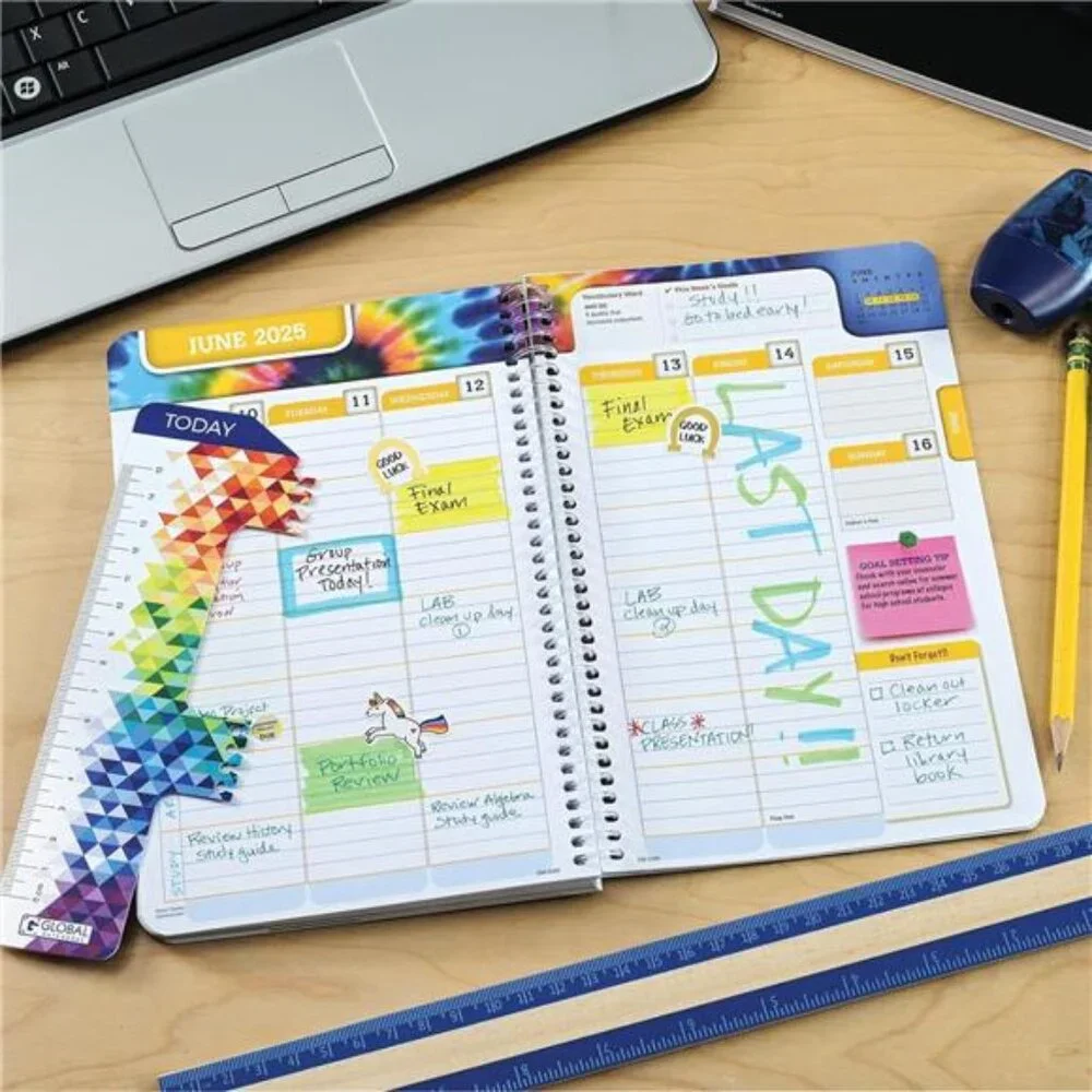 2024-2025 Student Planner: Academic Year, Ruler/Bookmark‎ & Stickers Included